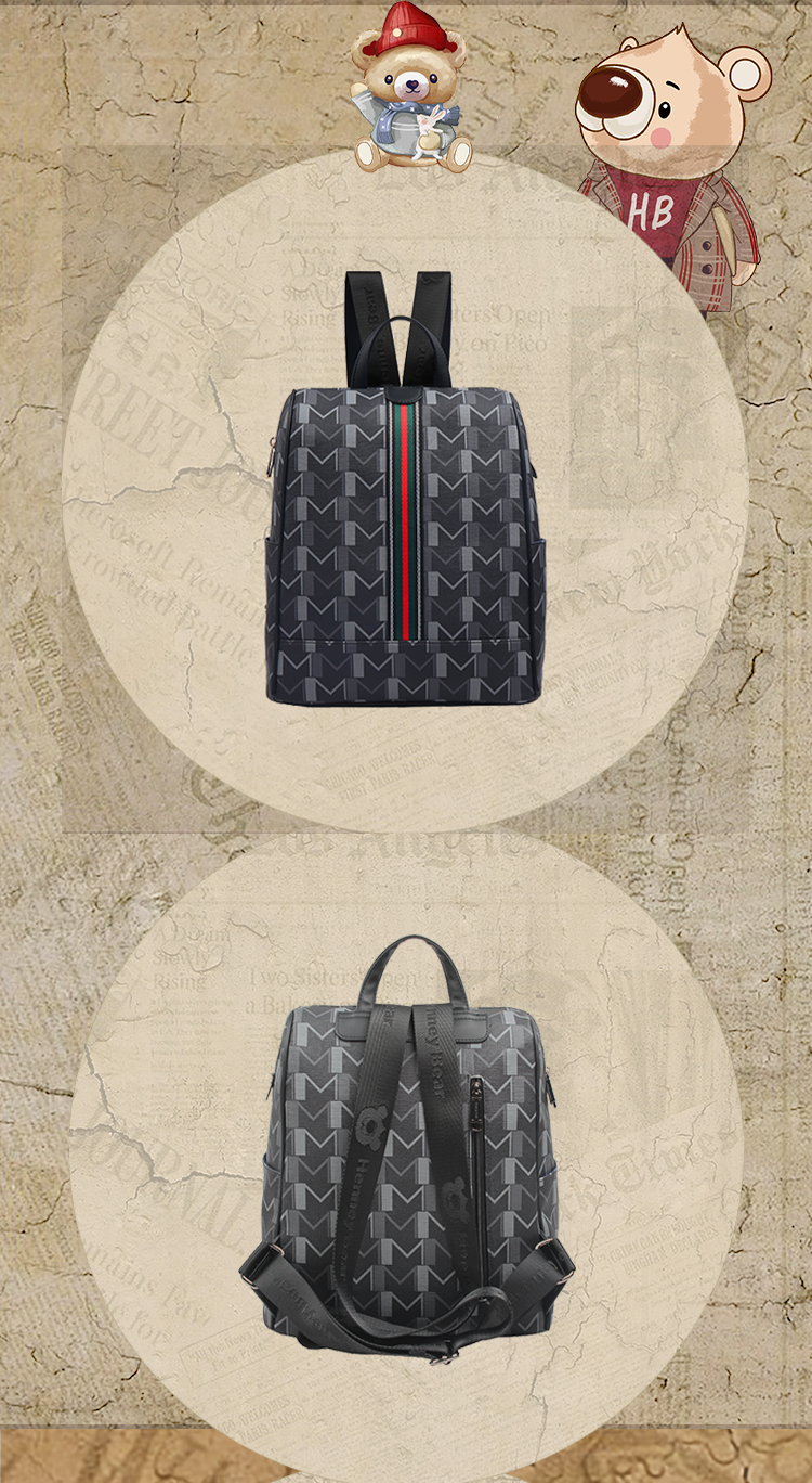 henney bear/轩尼小熊男士书包双肩包