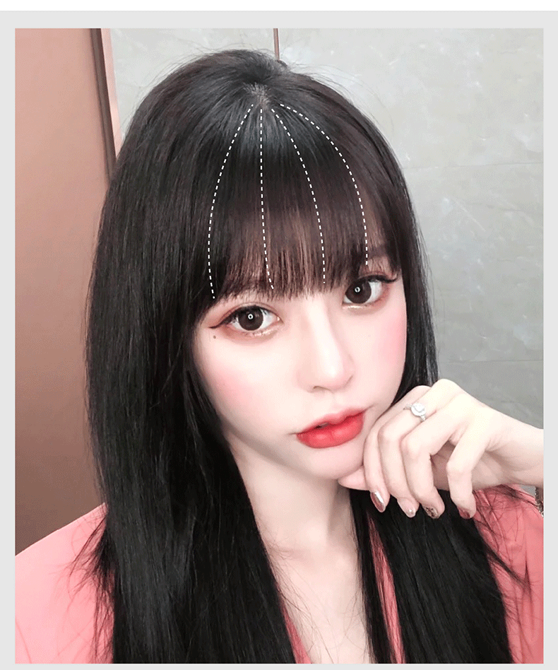 刘海假发女齐刘海发片前刘海真发漫画刘海女自然头发帘无痕假刘海 你