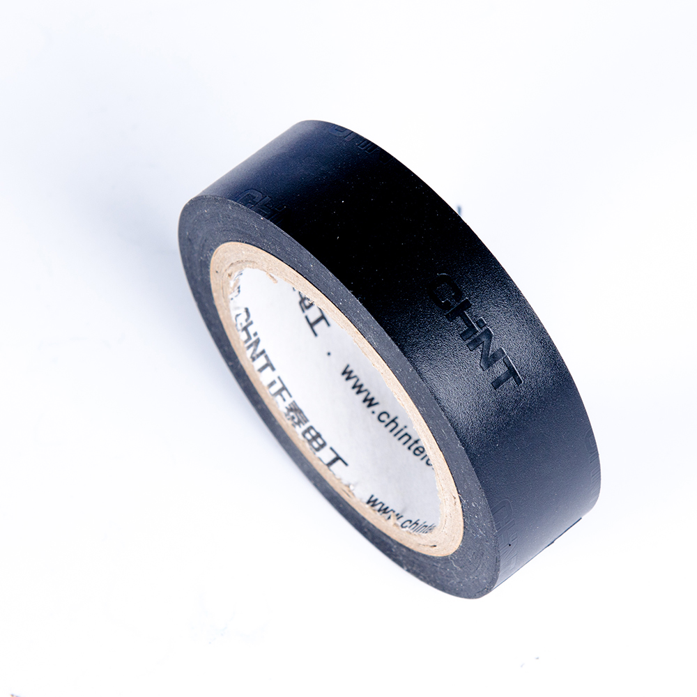 正泰电工黑胶布黑色自粘带绝缘胶带白色10米电胶布pvc阻燃耐高温红色