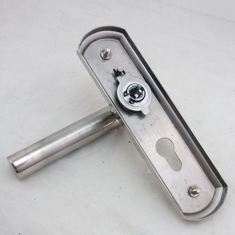 定做不锈钢卧室单舌门锁执手锁木门卫生间室内压把手房门锁具135孔距