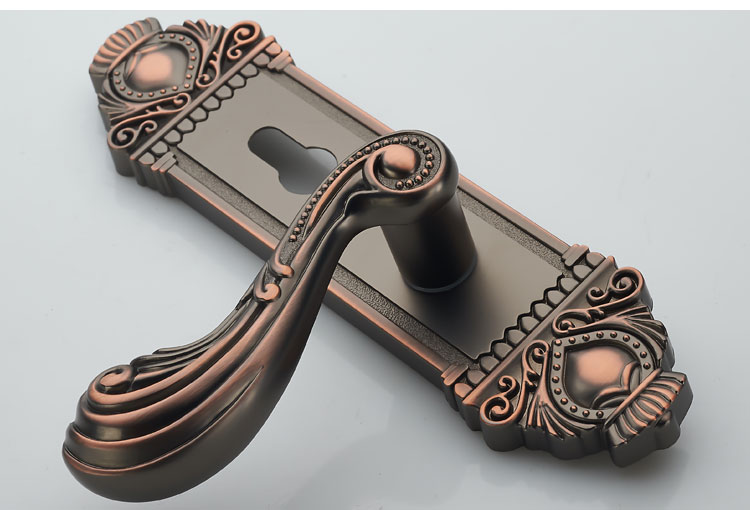 彤派窗用配件jtygrht7 美式卧室实木把手房锁室内静音机械锁家用五金