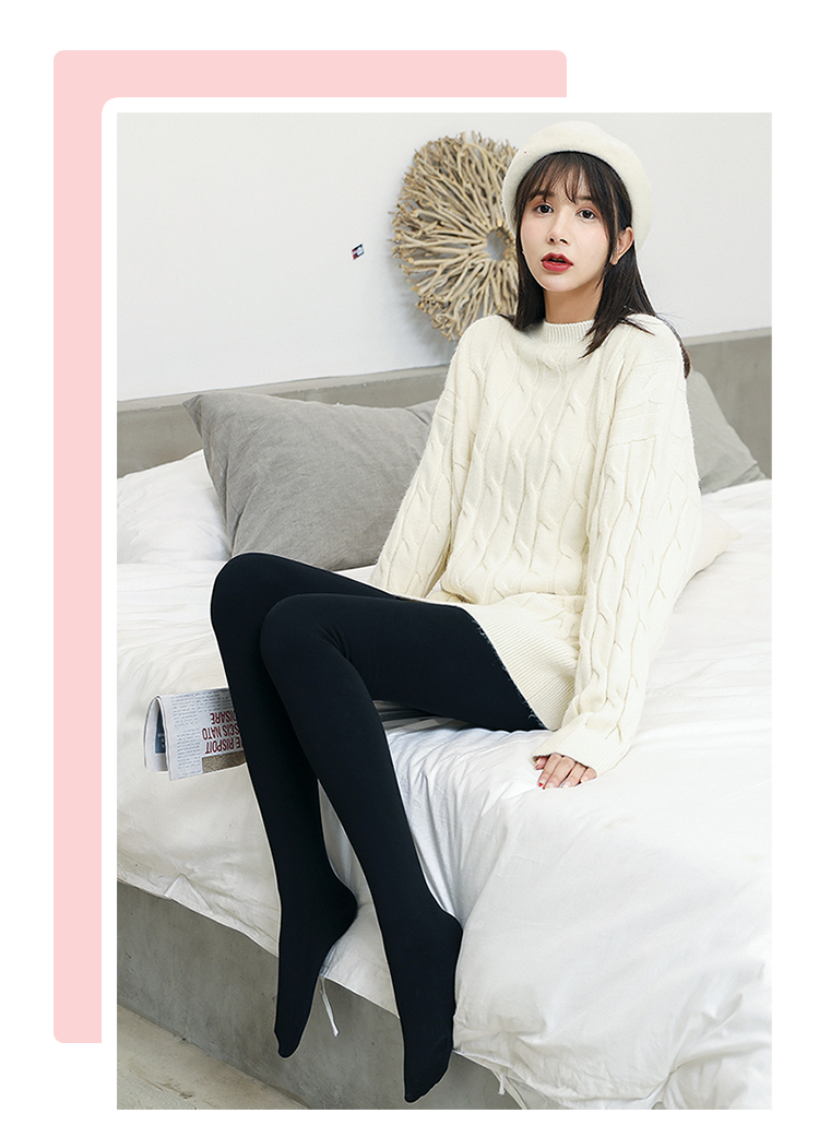光腿肉色压力打底裤女高腰薄款肤色神器秋冬连裤袜加绒加厚踩脚裤