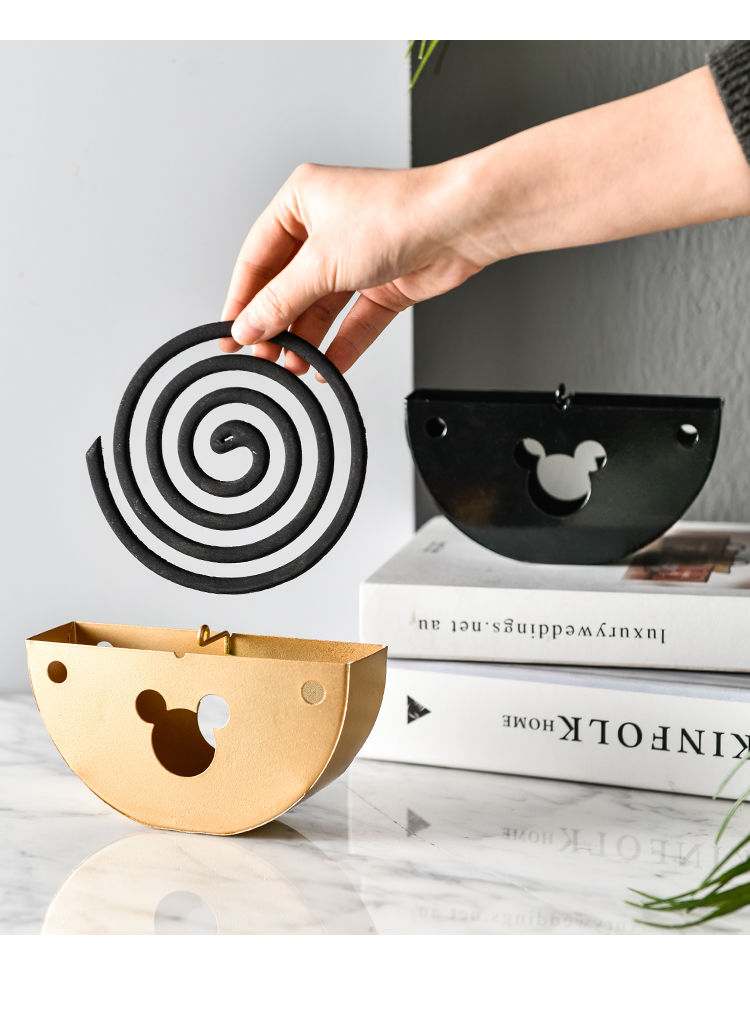 鸟笼蚊香架子蚊香盒檀香蚊香炉防火家用室内可挂支架创意蚊香盘托蚊香