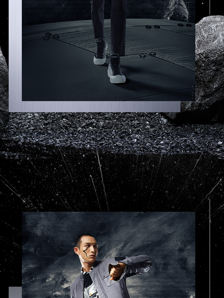 李宁星球大战联名系列男子宽松套头卫衣awdq4413