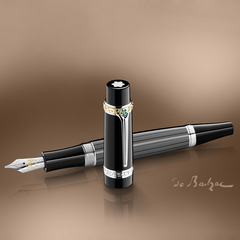 海外直邮montblanc万宝龙大文豪系列限量款钢笔巴尔扎克墨水笔109293