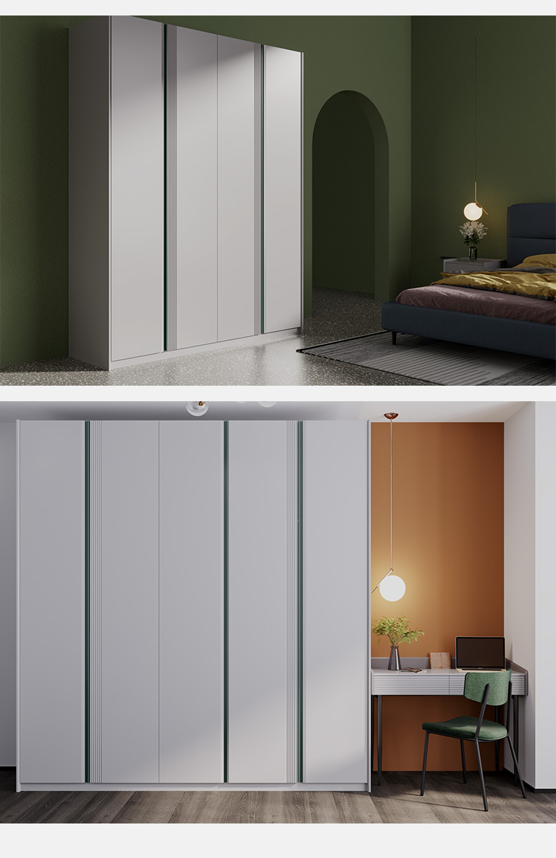 掌上明珠简约四五门衣柜主次卧大储物柜平开门衣柜对开门整体柜90