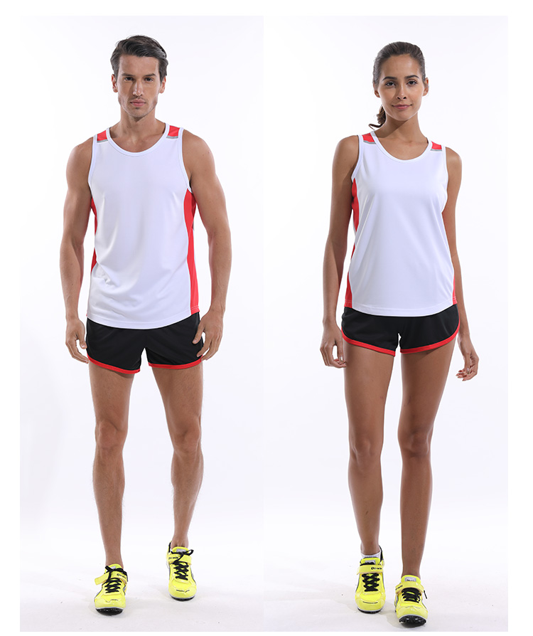 夏季田径服套装男女训练背心短裤马拉松跑步速干体赛运动队服