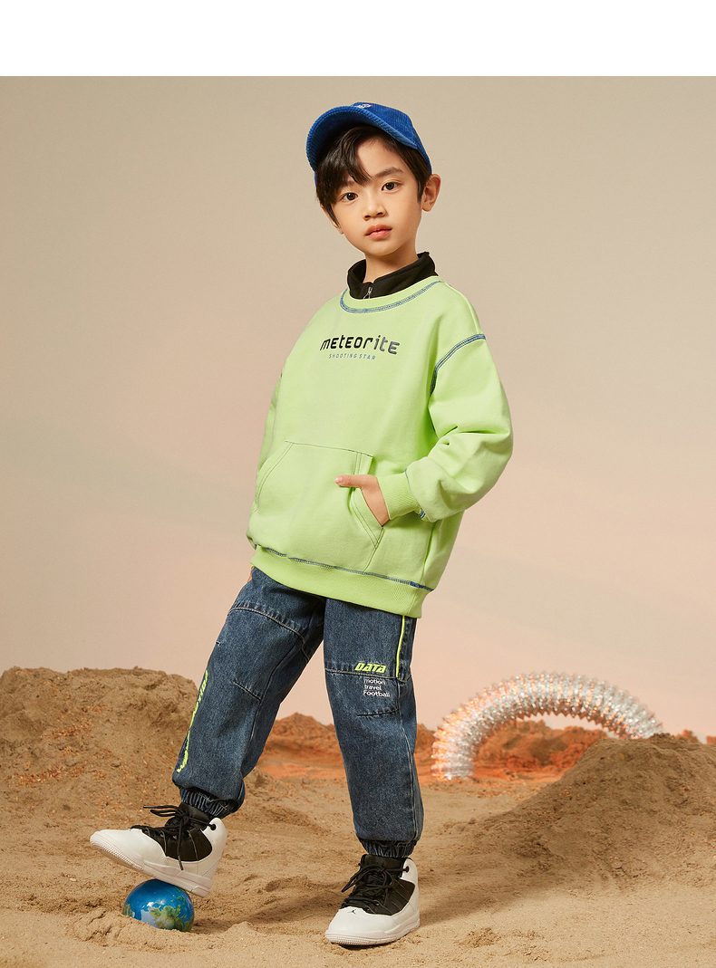 [商场同款]gxgkids童装男童卫衣20秋冬新款儿童印花上衣洋气纯棉