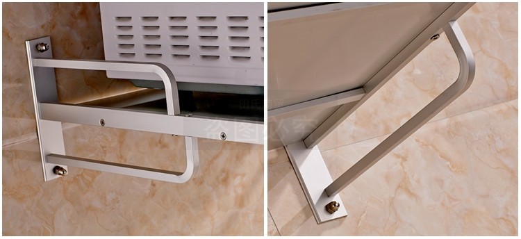 微波炉架壁挂加厚实心太空铝厨房挂件置物烤箱支架子