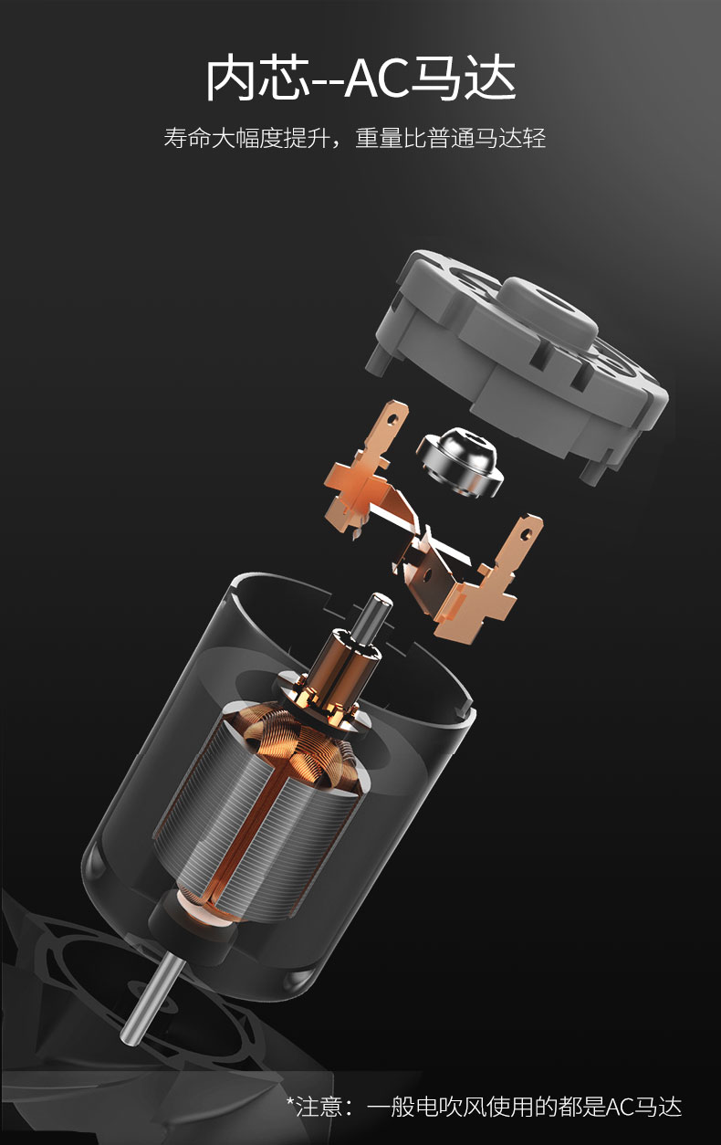 电吹风筒大功率理店专用冷热吹风机廊不伤静音火之凤5600a