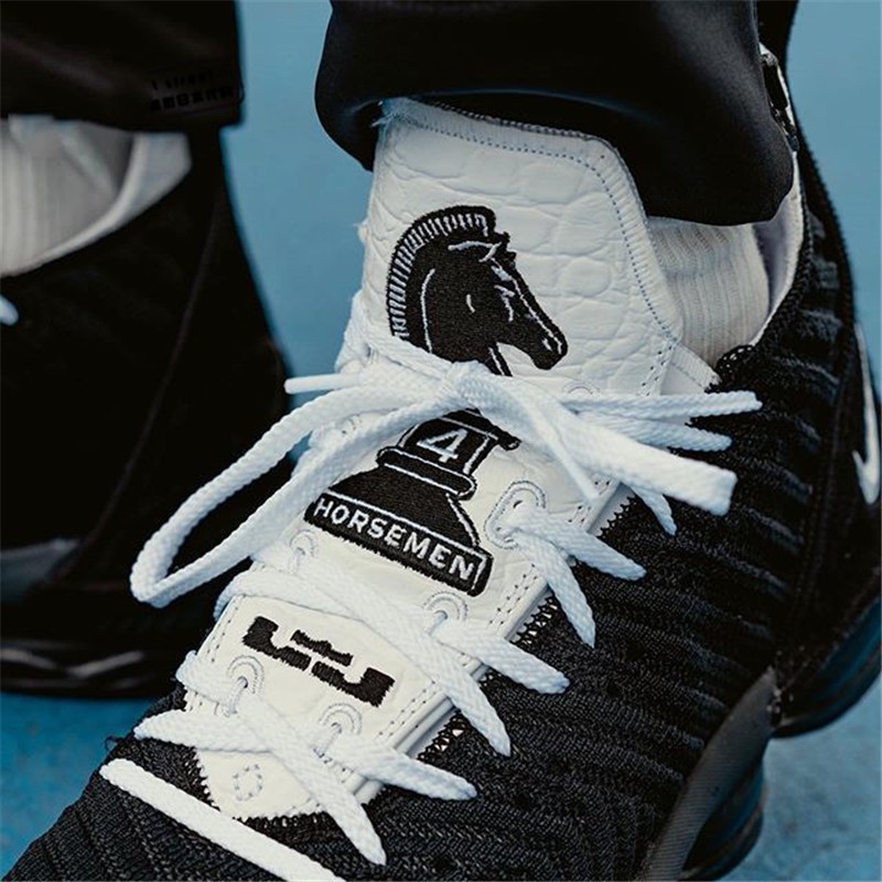 nike耐克19新款男鞋lebron16詹姆斯16代黑白缓震耐磨实战篮球鞋