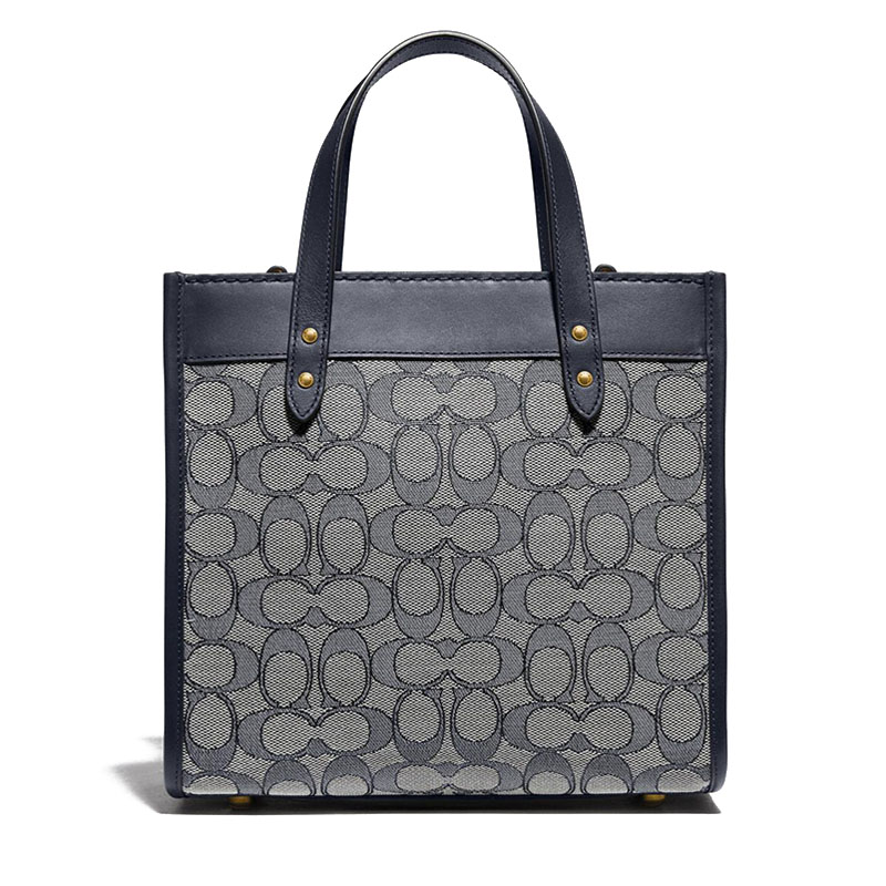 coach蔻驰fieldtotetote包手提包单肩包logo印花织物拼皮c3865