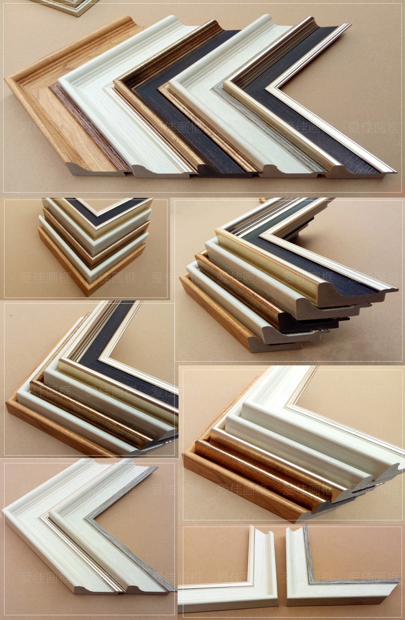 敬平数字油画框装裱油画外框支持定制大尺寸欧式复古kt板装饰相框挂墙