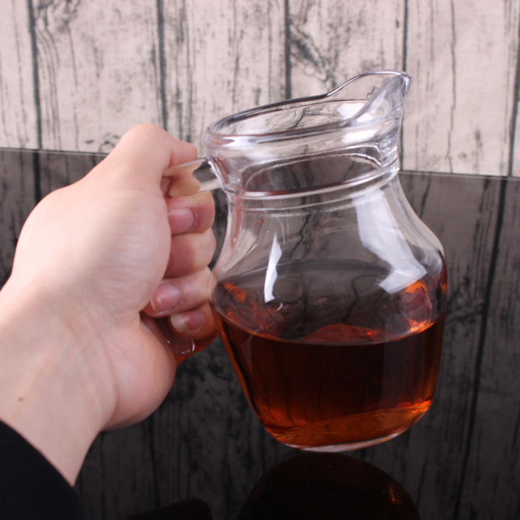 fghgf(fghgf)家居器皿 定制定制加厚小扎壶 无盖鸭嘴壶 玻璃洋酒白酒