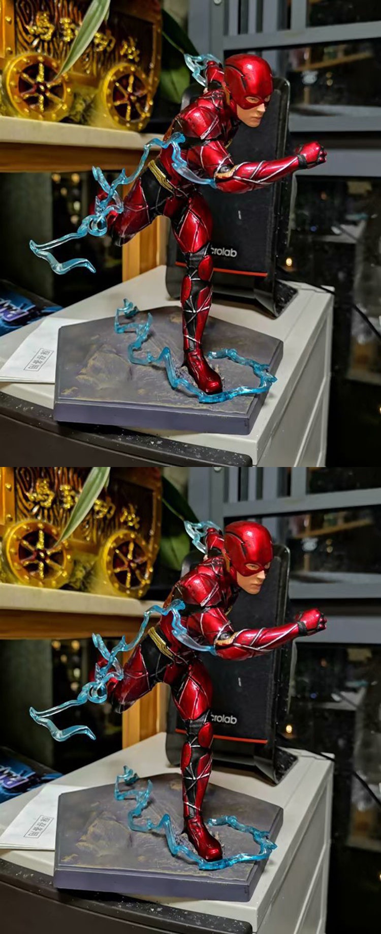 (lnsu)变形类玩具其他 动漫手办 dc 正义联盟 the flash 奔跑 闪电侠