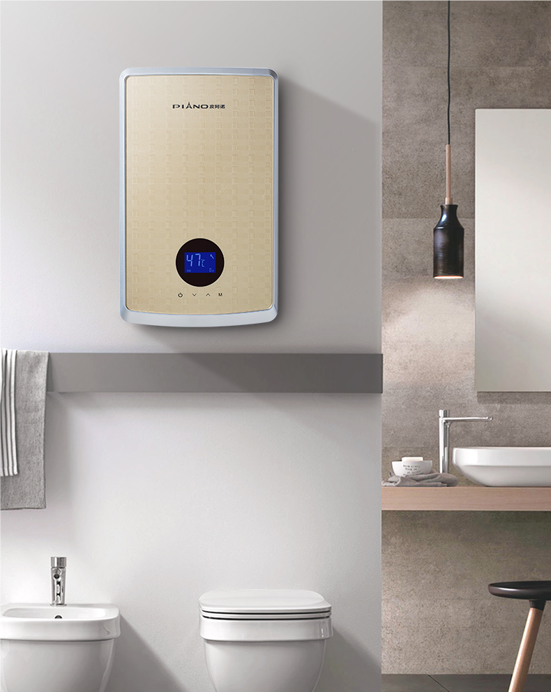piano皮阿诺f6即热式电热水器智能变频热水器电即热式淋浴功率调节