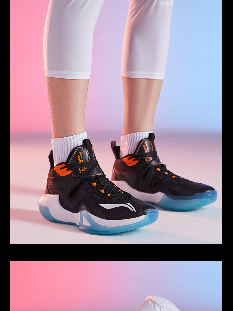 李宁篮球鞋男鞋暴风badfive系列新款减震回弹低帮运动鞋