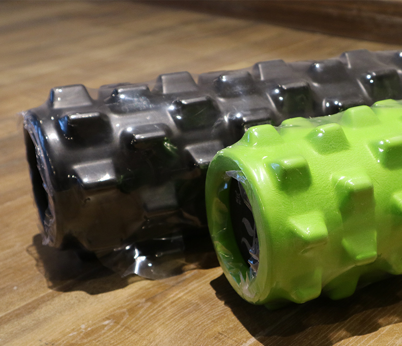 一梵运动健身狼牙棒瑜伽柱滚轴肌肉放松瘦腿泡沫空心按摩轴45cm