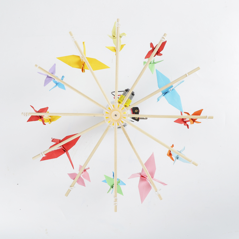 diy旋转飞车木马废物利用创意手工科技小制作科学小发明环保材料千