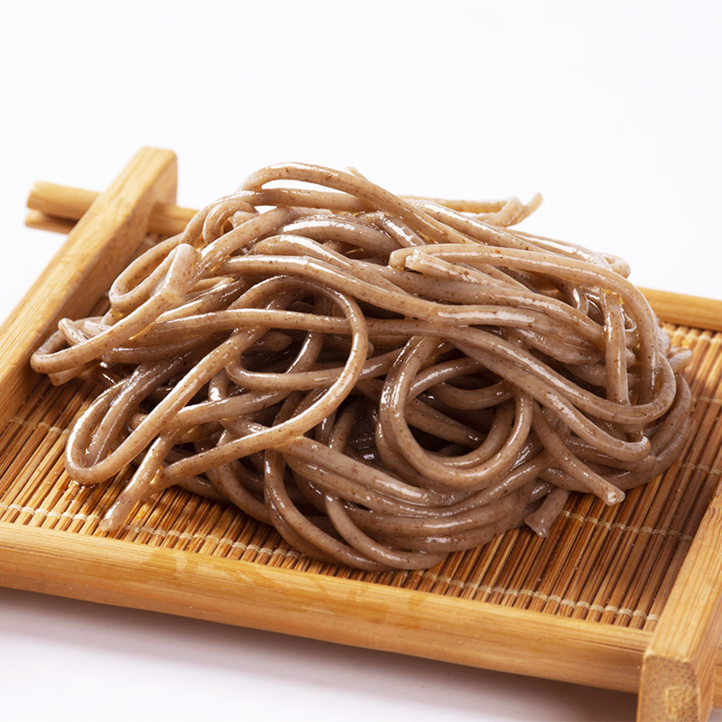 鲜壹分黑麦荞麦面400g*20袋 黑麦全麦面荞麦面条