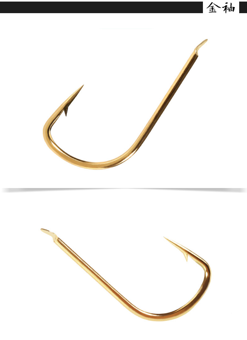 bkk黑金刚竞技钓鱼钩袖钩无倒刺金袖白袖有刺赤袖渔钩钓鱼鱼钩