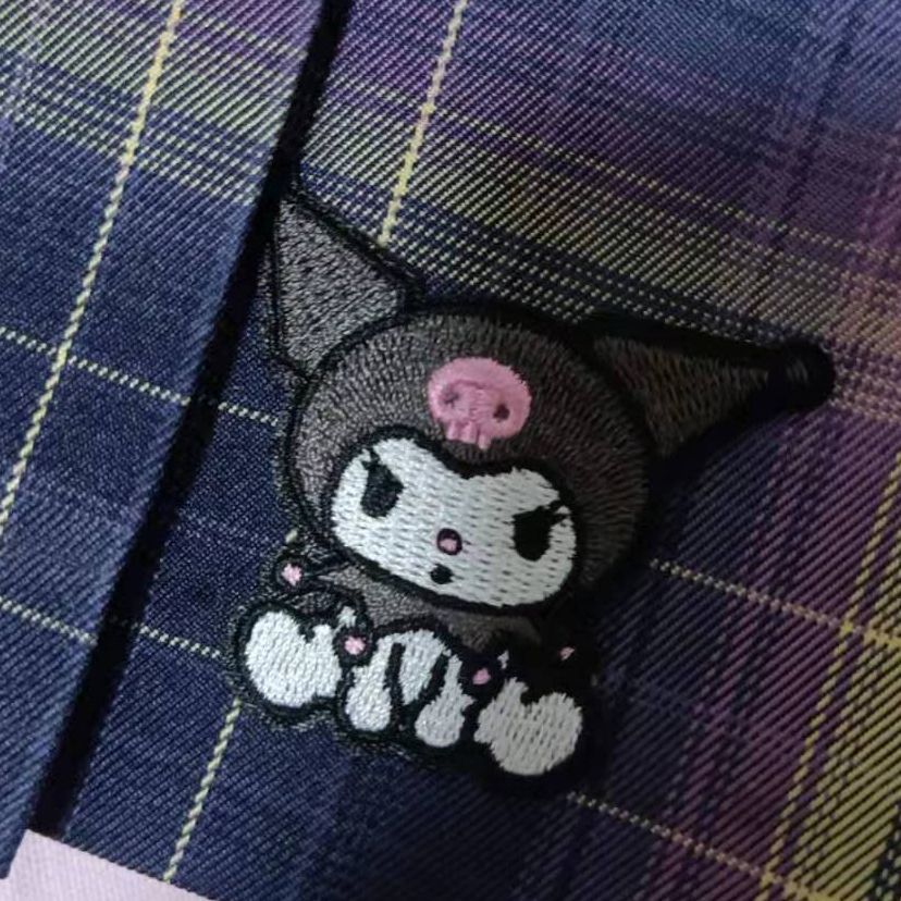 玉桂狗库洛米可爱布刺绣贴时尚装饰自粘贴破洞修补卡通徽章刺绣