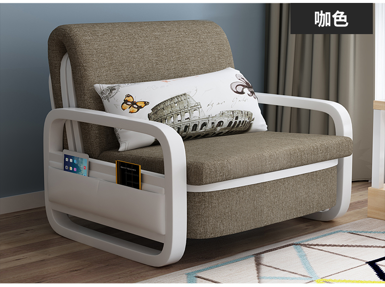 豪悦居沙发床单人两用双人1米宽小户型网红款1.5多功能书房折叠床