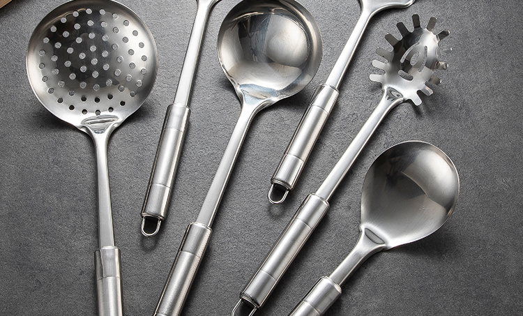 勺套装 铲类汤勺锅铲炒铲饭勺漏勺餐具7件套带支架 厨房厨具餐具套装