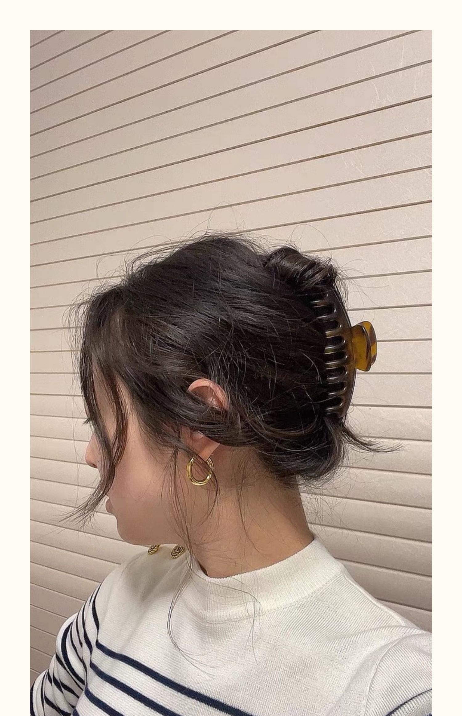 大容量哦抓力强洋气慵懒风法式抓夹复古风盘发夹子后脑勺发卡款式1