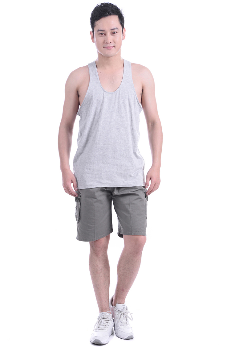 中年男士夏季老式跨栏吊带背心宽松中老年人内衣全棉无袖汗衫