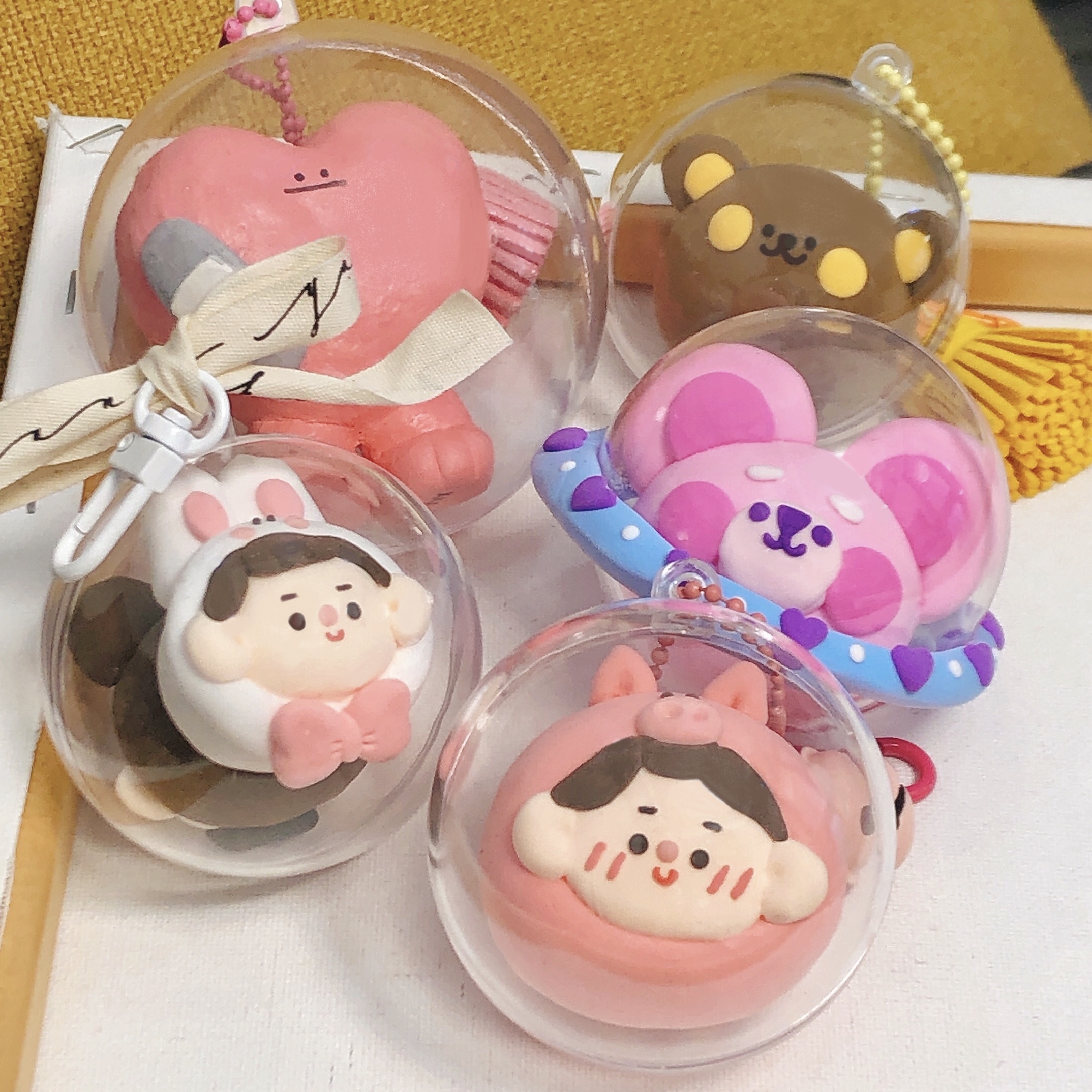 三维工匠超轻粘土球材料包diy礼物创意手办包包挂件套装