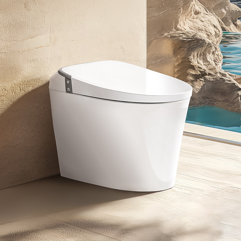 九牧(JOMOO)轻智能马桶脚感离座自动冲水座圈加热釉面缓降盖板坐便器SQ6442