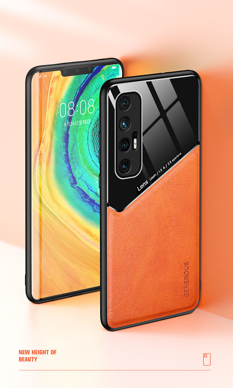 小米10s手机壳mi10s皮纹保护套5g软硅胶包边护镜商务外壳内置磁吸片