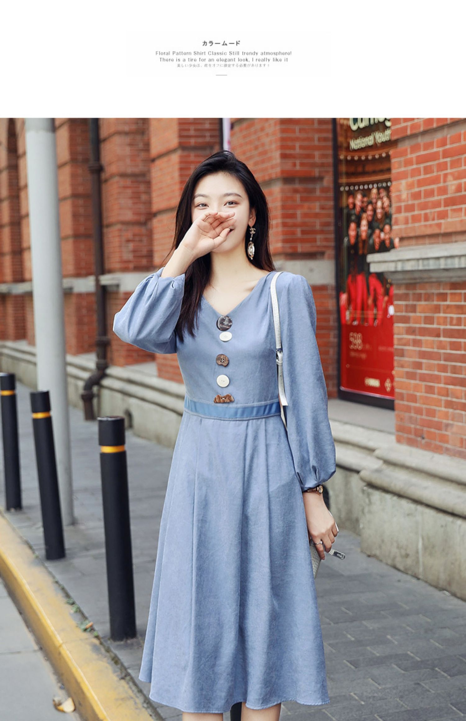 初秋连衣裙女2019年新款女装春秋季流行收腰显瘦气质龄仙女裙子