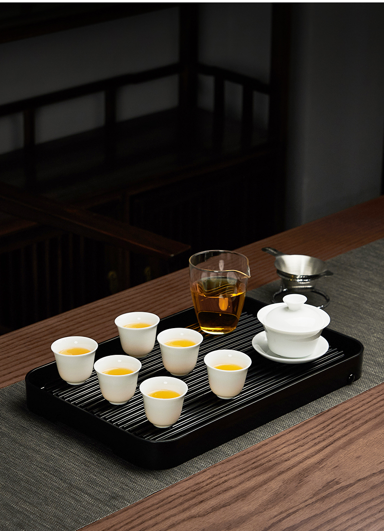 中式茶具套装家用瓷器整套功夫茶具茶杯客厅茶壶泡茶简约陶瓷盖碗jing