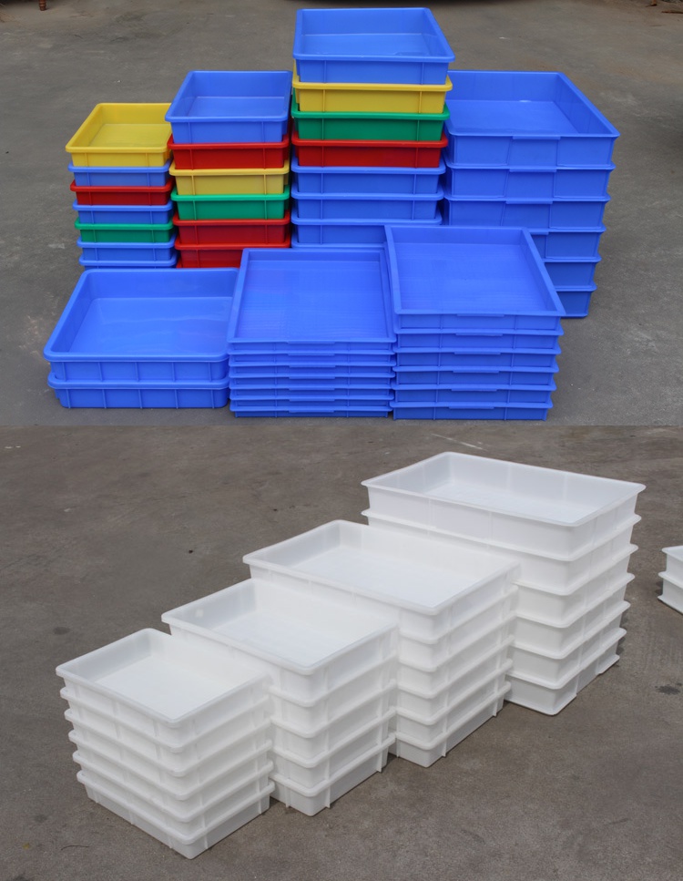 塑料盒子长方形周转箱方盒零件盒方形塑料盆塑料方盘粉虫饲养箱 1#方