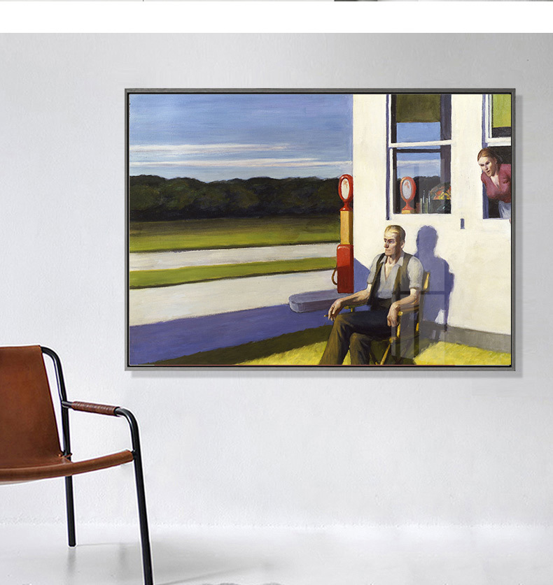 乔迁礼品靠海的房间 edward hopper 霍普装饰画客厅书房卧室酒吧画