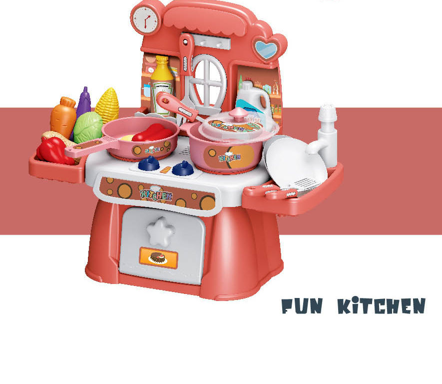 小伶生日蛋糕过家家迷你厨房购物车做饭真煮切水果玩具4女孩6套装