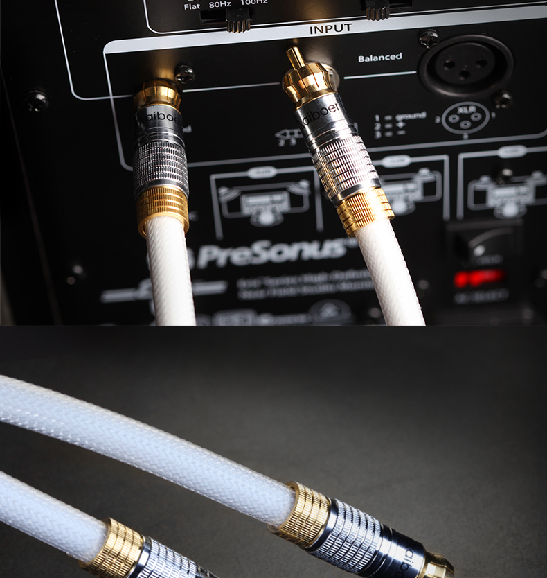 开博尔同轴线功放spdif音频线75欧5.1音响线coaxial数字低音炮线