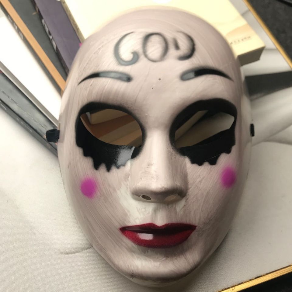 万圣节成人男女款惊悚吓人面具全脸化妆舞会舞台派对cos表演道具电锯