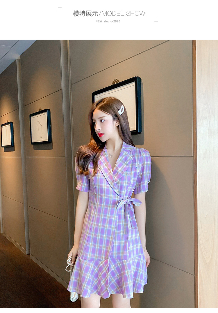 ectic唐装/民族服装/舞台服装/中式服装 连裙女2020夏季新款个格裙遮