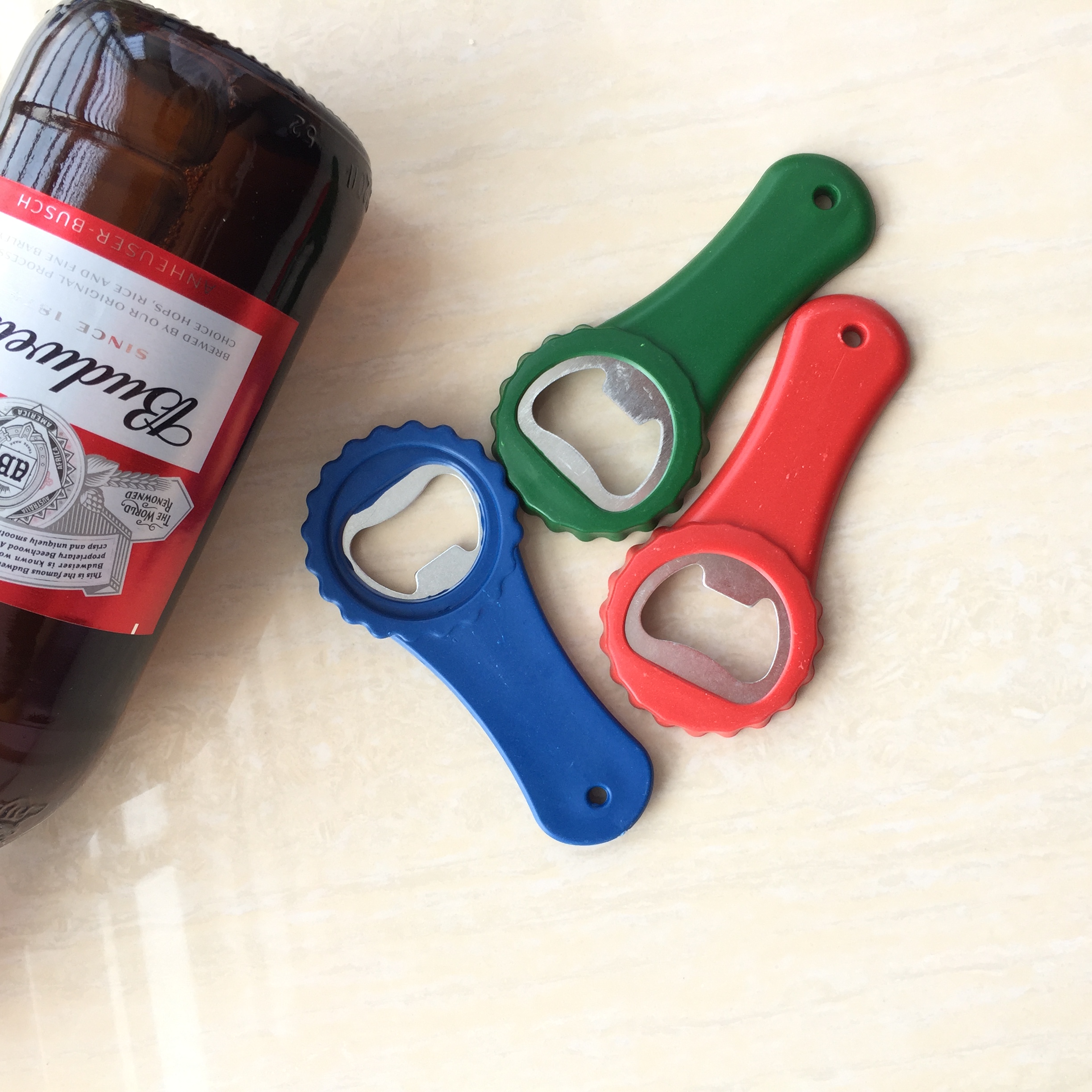 啤酒瓶起子开瓶器家用饭店啤简易便携个性创意启瓶器酒起子 敬平 球拍