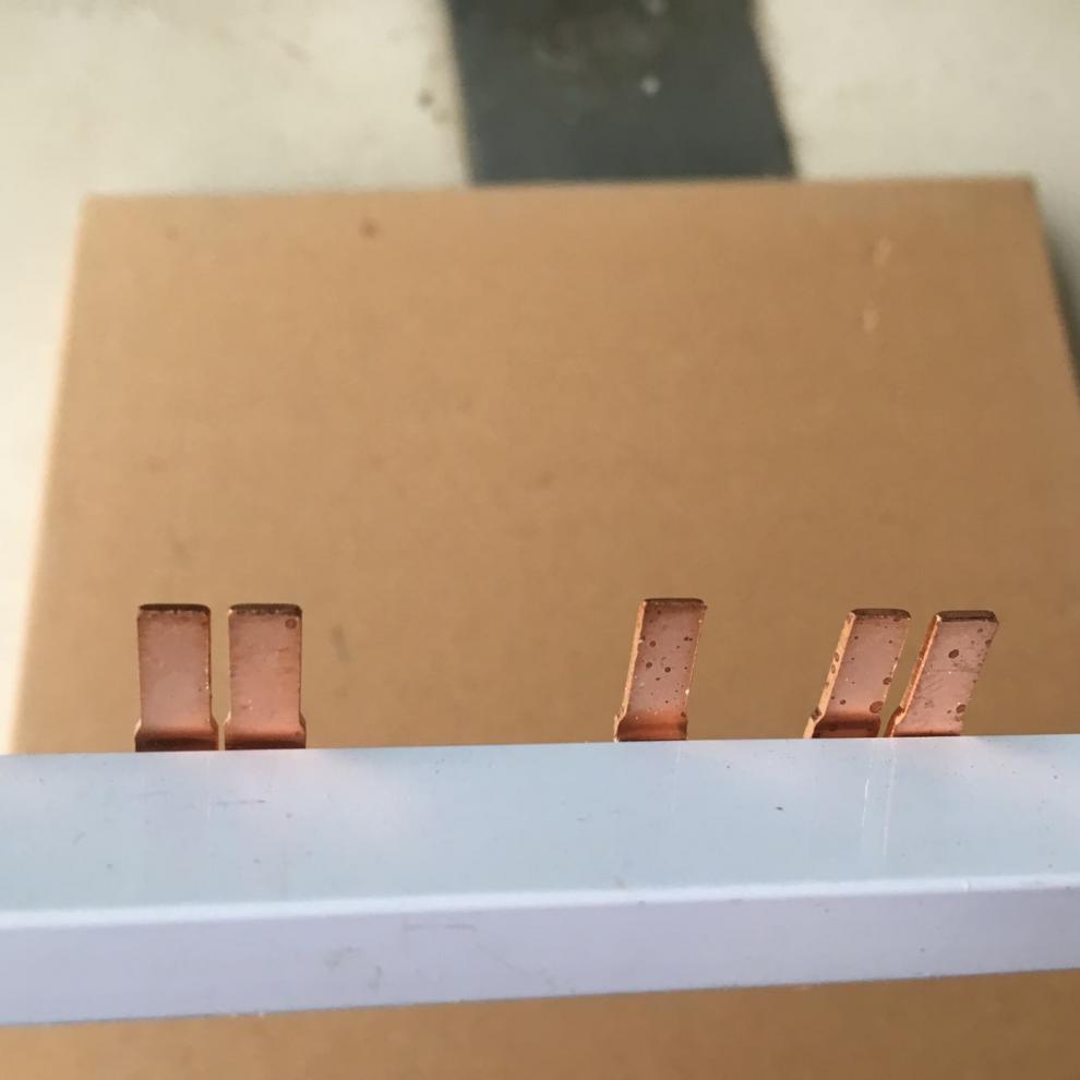 三相铜排 连接断路器汇流排 3相连接排 3p紫铜汇流排加厚54mm