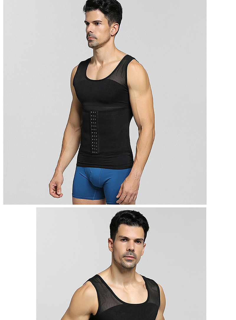 收腹背心男士束腰瘦身隐形束胸神器胖子束身瘦肚子燃脂定型塑身衣
