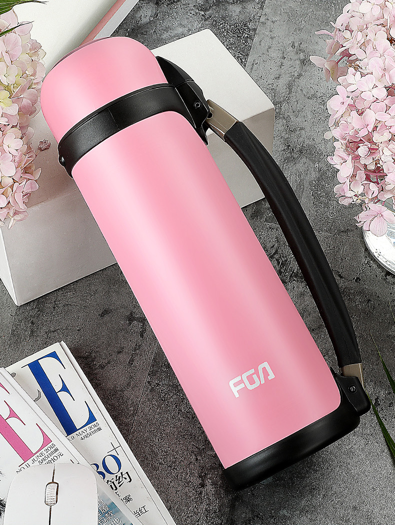 富光(fga)大容量保温杯家用热水瓶户外便携保温壶不锈钢水壶 1100ml
