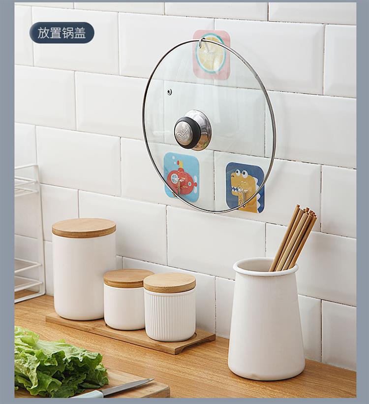 抖音无痕免打孔多功能粘钩创意厨房浴室防水可爱卡通强力粘胶挂钩10个