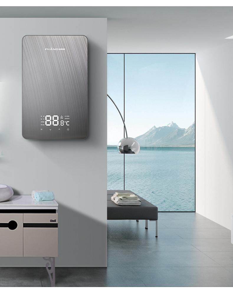 piano皮阿诺n4即热式电热水器恒温淋浴家用电热水器功率可调节