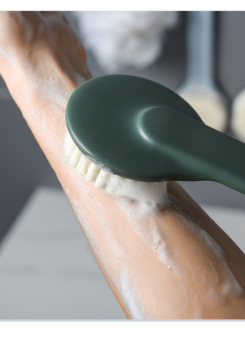 莱杉清洁工具 搓澡神器长柄软毛洗澡刷搓成人搓背搓泥不求人后背沐浴