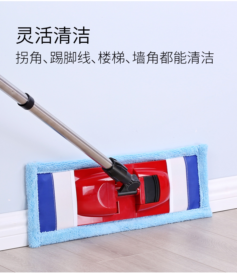 平板拖把法耐家用木地板地板拖可夹毛巾旋转拖布懒人拖帕