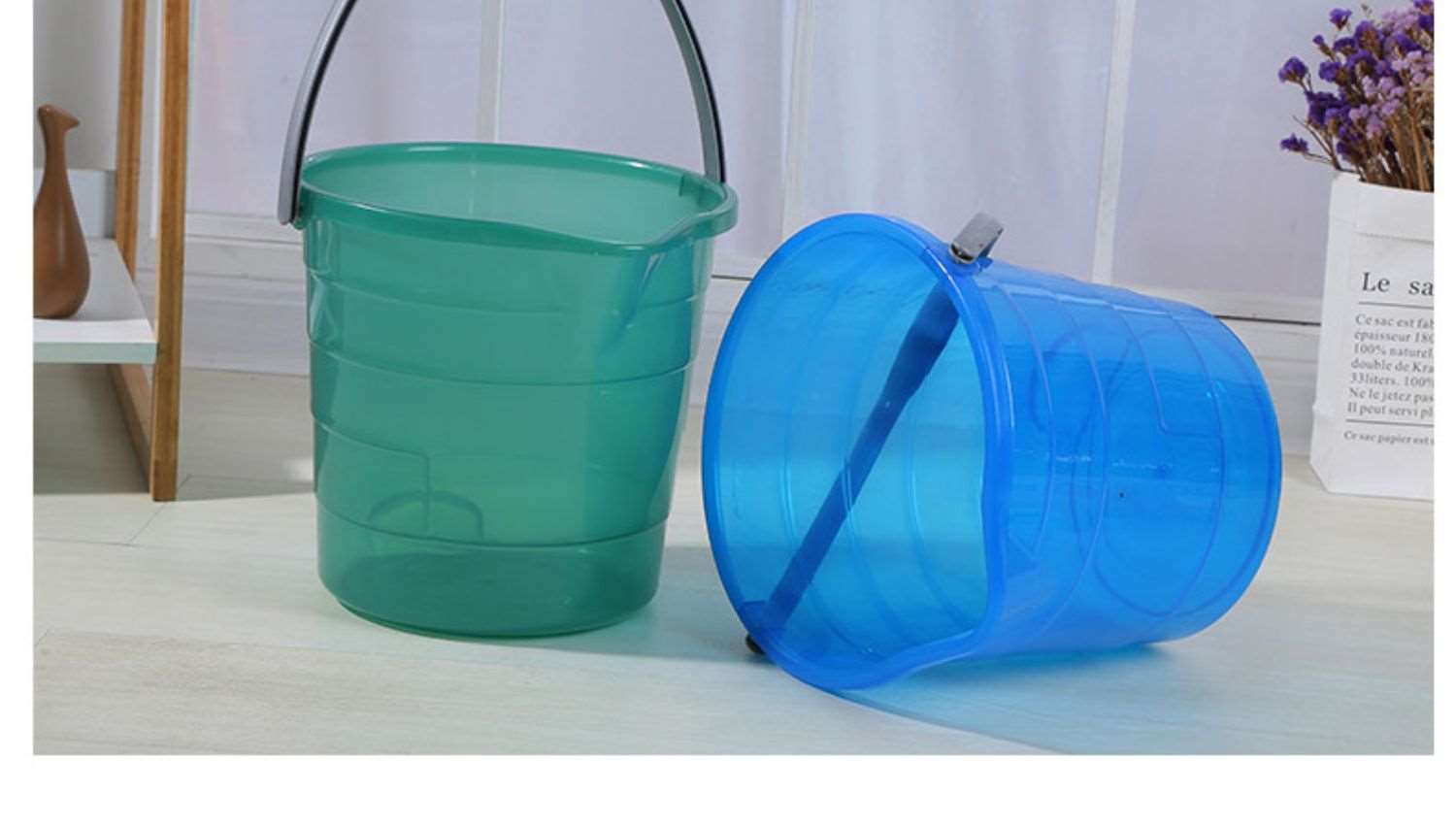 小号透明绿空调室内排水接水桶空调出水接水桶滴水蓄水桶手提装空调水